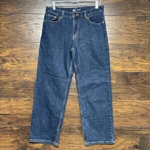 Wonder Nation Boys Jeans - Straight Relaxed Fit, Dark Blue Wash - Size 14 Husky